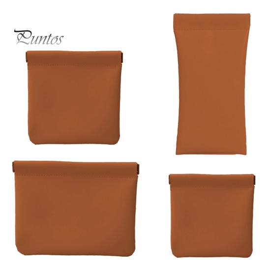 

4 шт., сумка-органайзер на застежке, гальваническая шрапнель, мягкая на ощупь сумка для хранения помады, прочный чехол из искусственной кожи