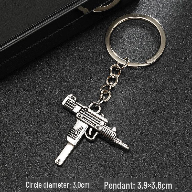 European & American Rock Guitar Keychain: Hip Hop Drip Oil Alloy Pendant Charm for Women's Bags