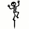 Dancing Skeleton Garden Stake Decorations Skull Humorous Art Stakes  Garden Entry