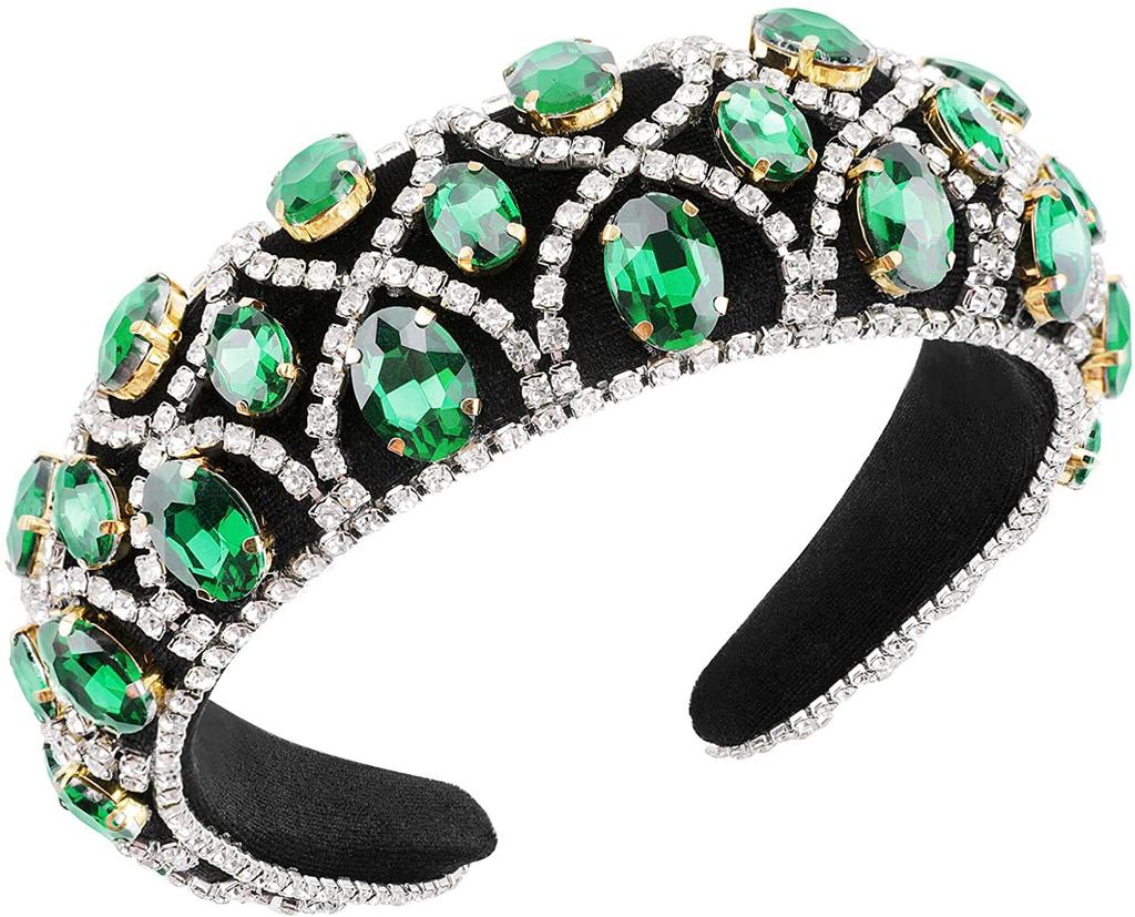 Barock Flanell handgemacht Strass Stirnband Amazon breiter Rand Schwamm Stirnband