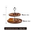 Acacia Wood 2-Tier Snack & Fruit Tray