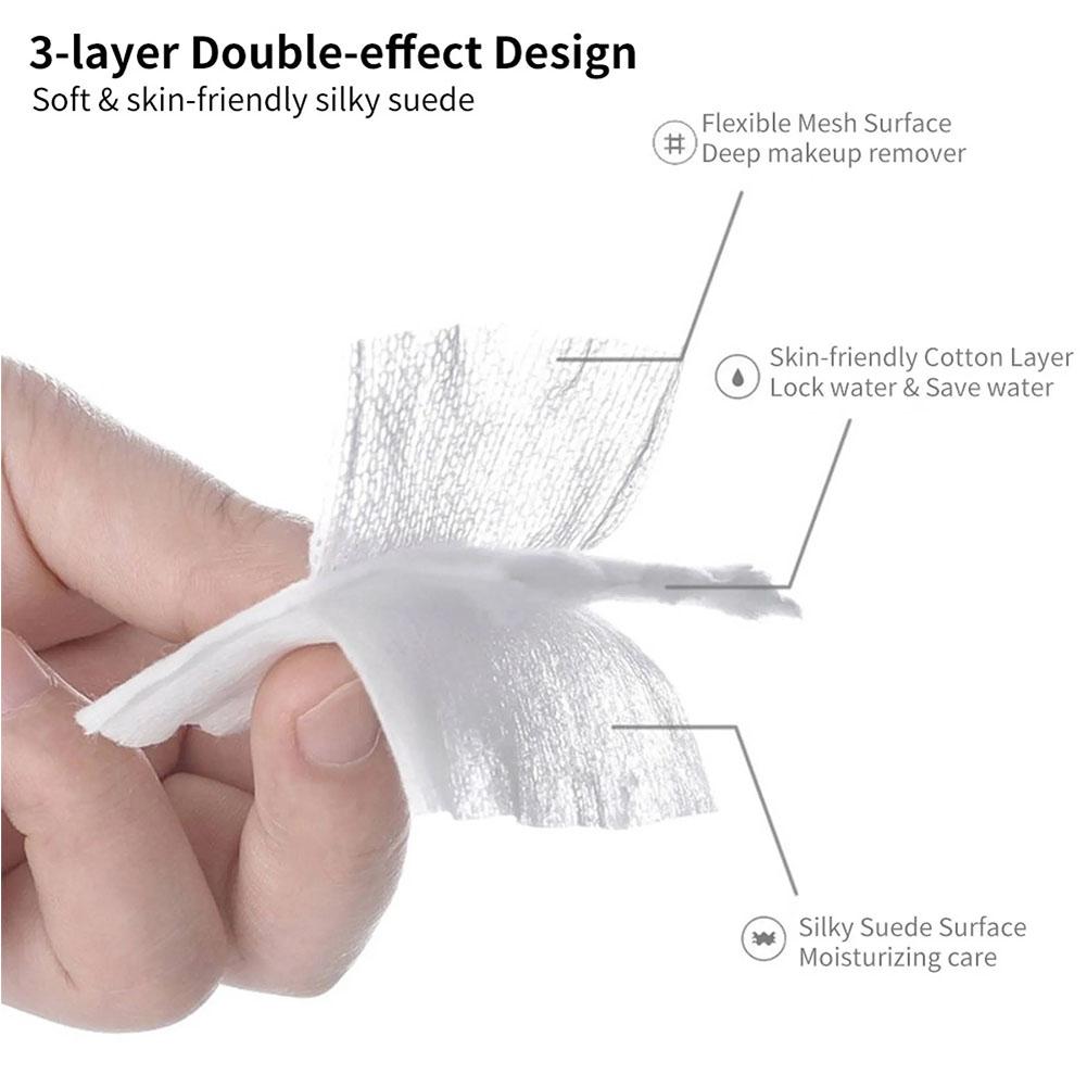 Disposable Pearl Cotton Pads Soft Cleansing Cottons for Tattoo Microblading Makeup Remover Gentle Facial Cleansing Pads Skin