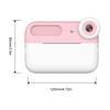 3.0 Inch Touch Screen Kids Selfie Camera 48MP Instant Print Camera (Pink)