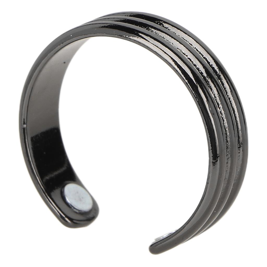 Men Women Adjustable Magnetic Ring Black Metal Stylish Fatigue Joint Soreness Relief Ring Jewlery Accessory