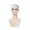 Mannequin Head with Shoulders Matte Display Smooth Jewelry Bust for