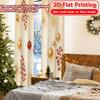 2D Flat Printing  2pcs Festive Elegance(2) Modern Fashionable Curtains Machine Washable Fabric Curtains Decorations For Home