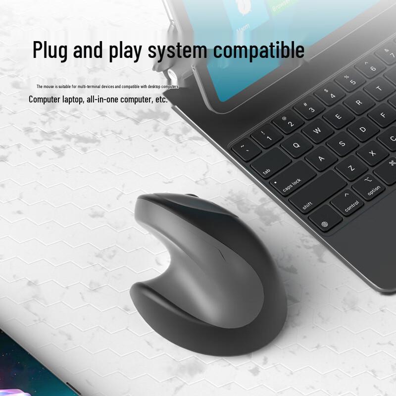 OLOEY Ergonomic Vertical Wireless Dual-Mode Rechargeable Mouse