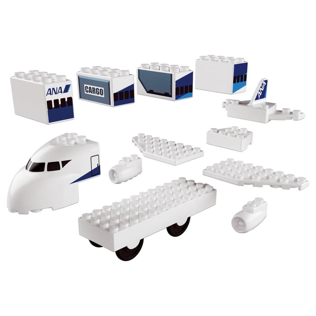 TAKARA TOMY Tomica Plarail Block ANA Airport Set Toy for Ages 3 and Up