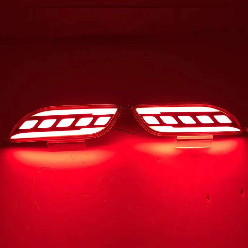 13 Car Accessors LED Reflector For Jeep COMPASS 2017 2018 2019 2020 Car Tail Light Rear Bumper Light Rear Fog Lamp Brake Light