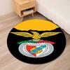 S.L. Benfica Printed Round Rug Carpet Chair Rug Area Rug Entryway Doormats,for Office Chair Living Room Bedroom Kitchen Room.