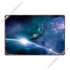 Space Metal Plaque Poster Painting Sign Wall Decor Wall Decor Designs Tin Sign Poster
