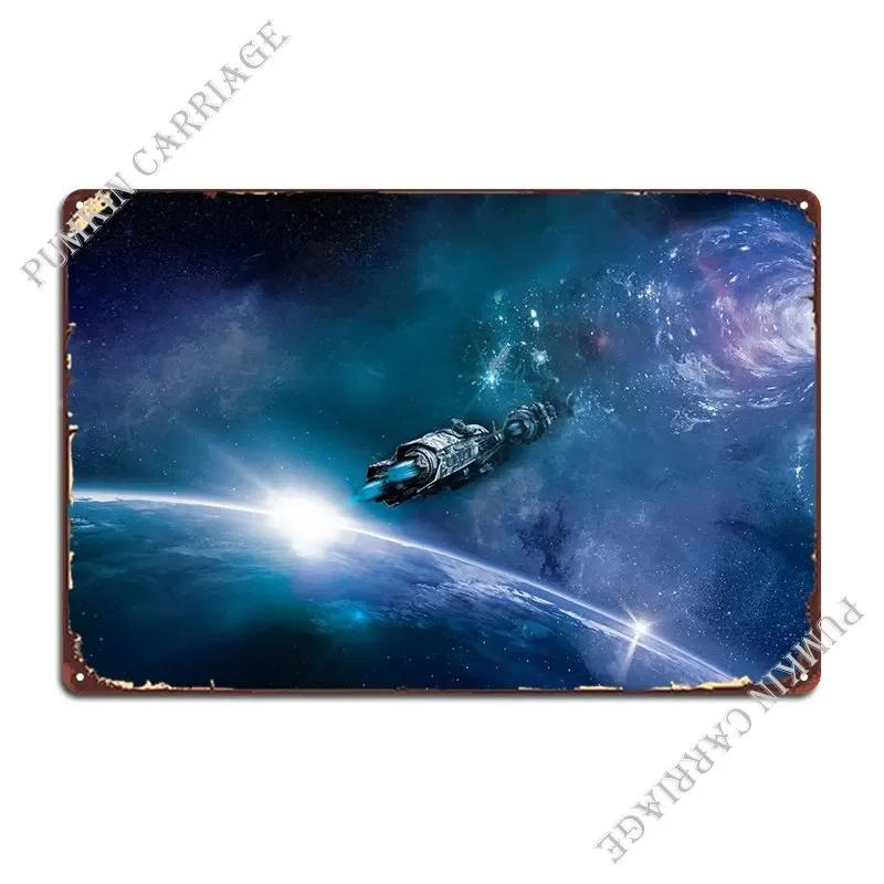 Space Metal Plaque Poster Painting Sign Wall Decor Wall Decor Designs Tin Sign Poster