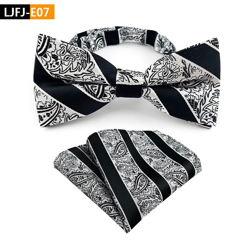 Bow Tie Plus Pocket Towel Set, Groom'S Wedding Bow Tie.