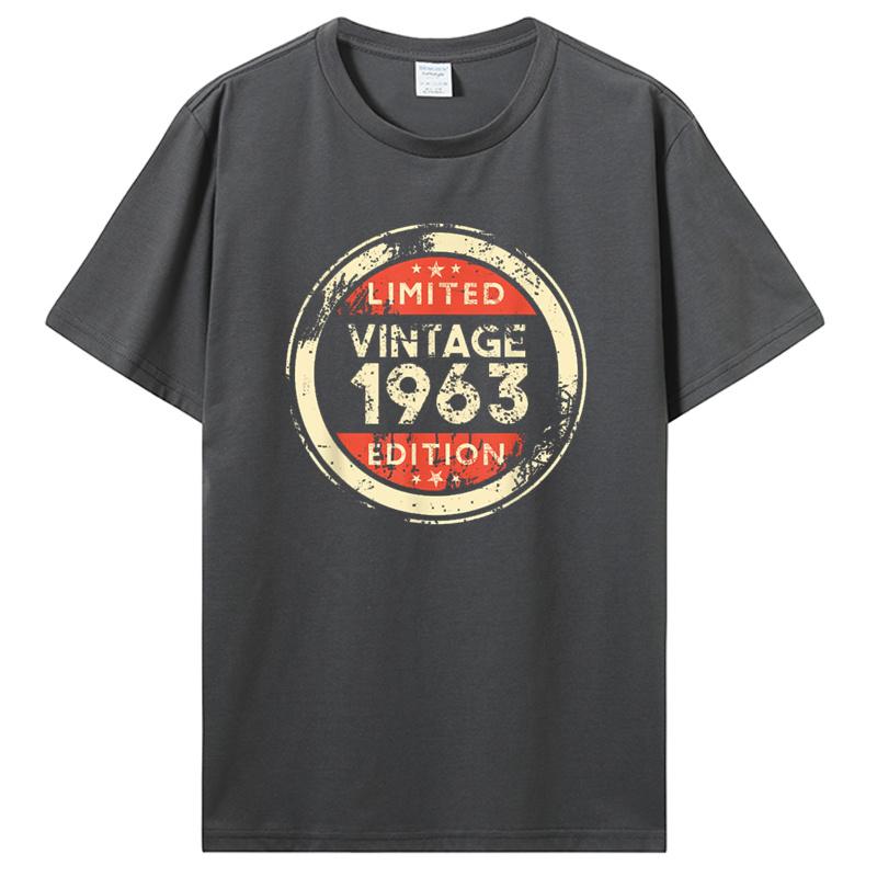 Birthday Vintage 1963 Old Gifts Vintage T-Shirts Summer Graphic Tshirt Streetwear Clothing Oversized Tshirt