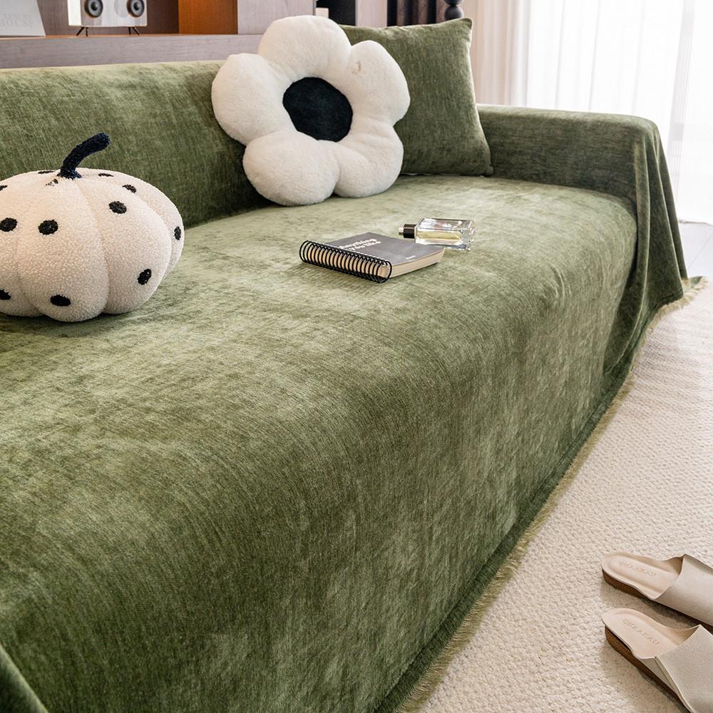 1pz Coperta per Divano Multiuso Quattro Stagioni Universale Copertura per Mobili Durevole Chenille Antipolvere Antigraffio Cuscino per Divano