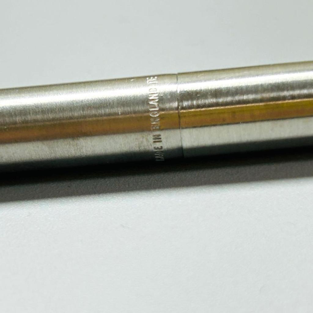 Used PARKER Fountain Pen Stainless GT Made in UK Vintage