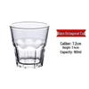 ZISIZ Tempered Octagonal Glass Cup