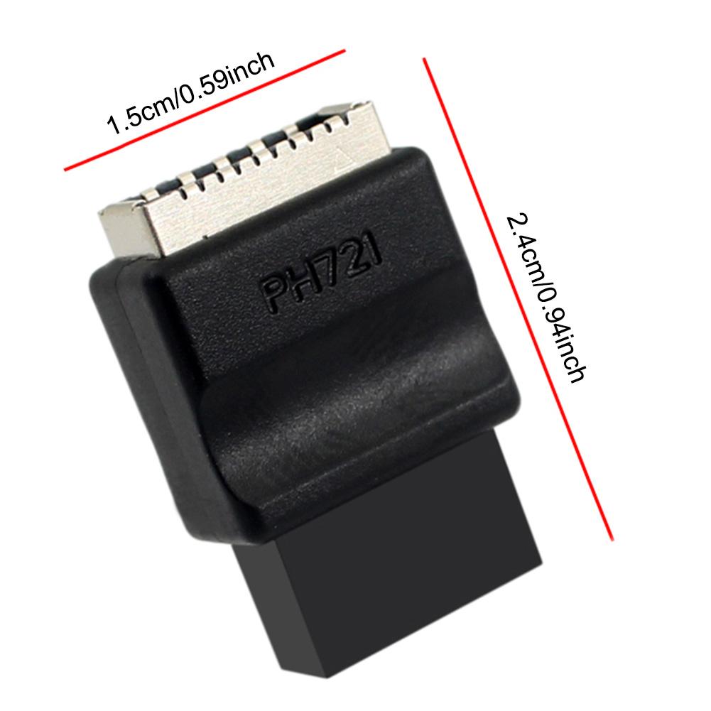 Motherboard USB 2.0 9-Pin To Type-E Front Panel Header Extension Adapter USB2.0 9pin Male To Type-E Female Adapter