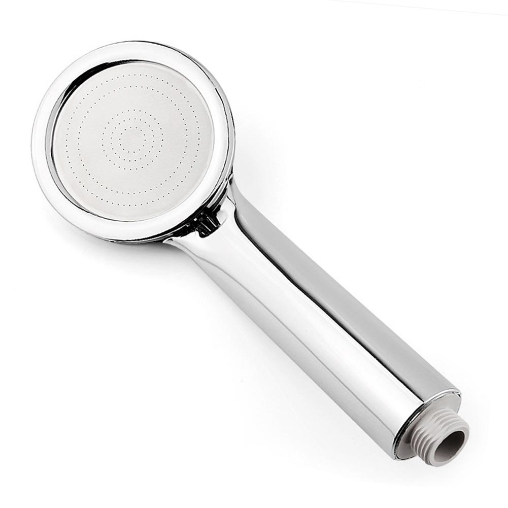 Water Saving Shower Heads Silver Shower Head For-Turbo High-Pressure Energy Water Saving Bathroom Handheld Showers Accessories