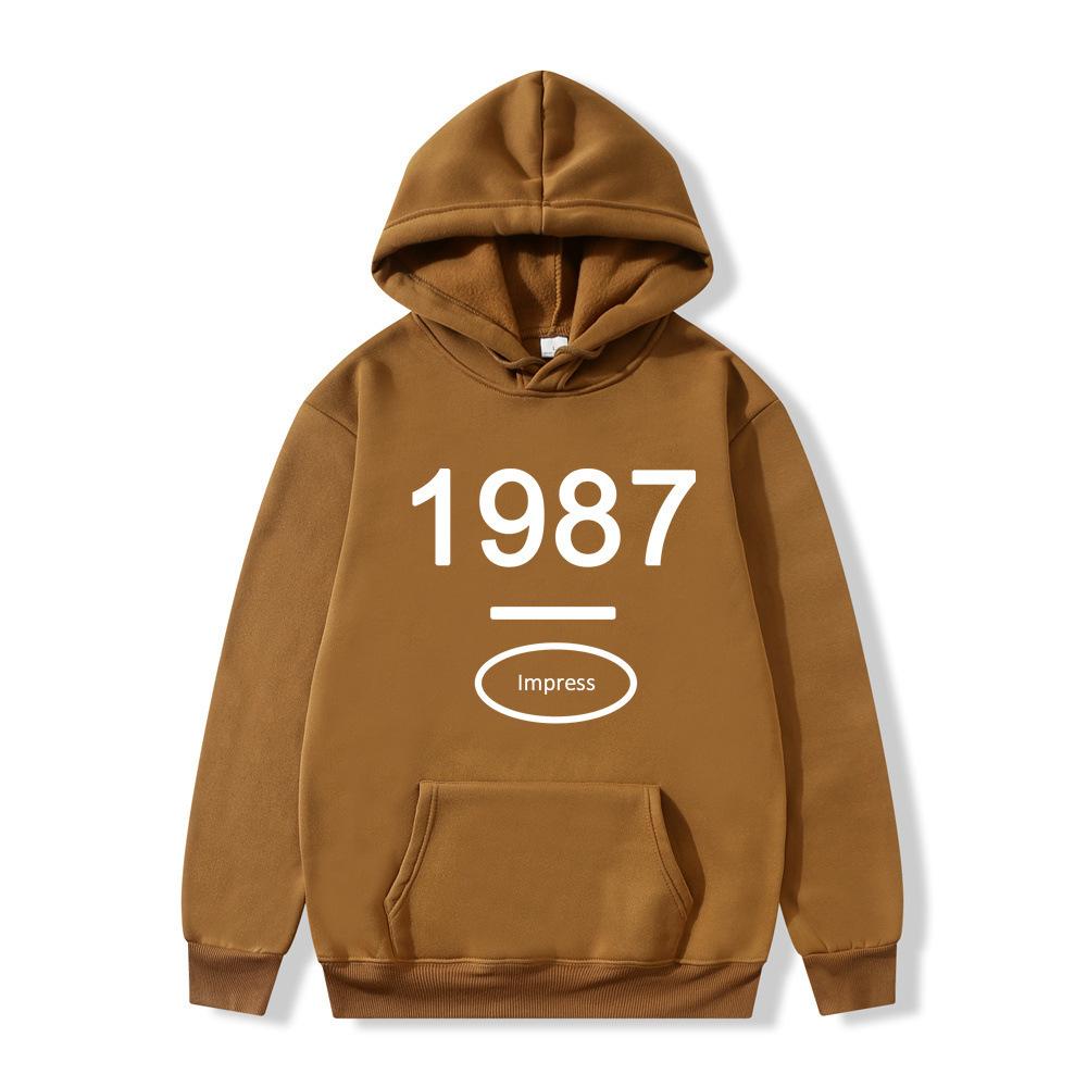 American retro hooded sweater for men and women ins trendy loose hoodie for one piece