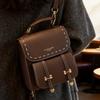 A High-end Color-blocking Bag with A Retro School Style and A Small Book Backpack