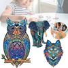 Unique Adult Wooden Puzzle With Intricate Animal Shapes Perfect For Stress Relief