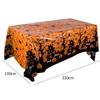 Halloween Decoration Tablecloth,Disposable Pumpkin Spider Web Bat Plastic Table Cover,Halloween Party Home Table Decor