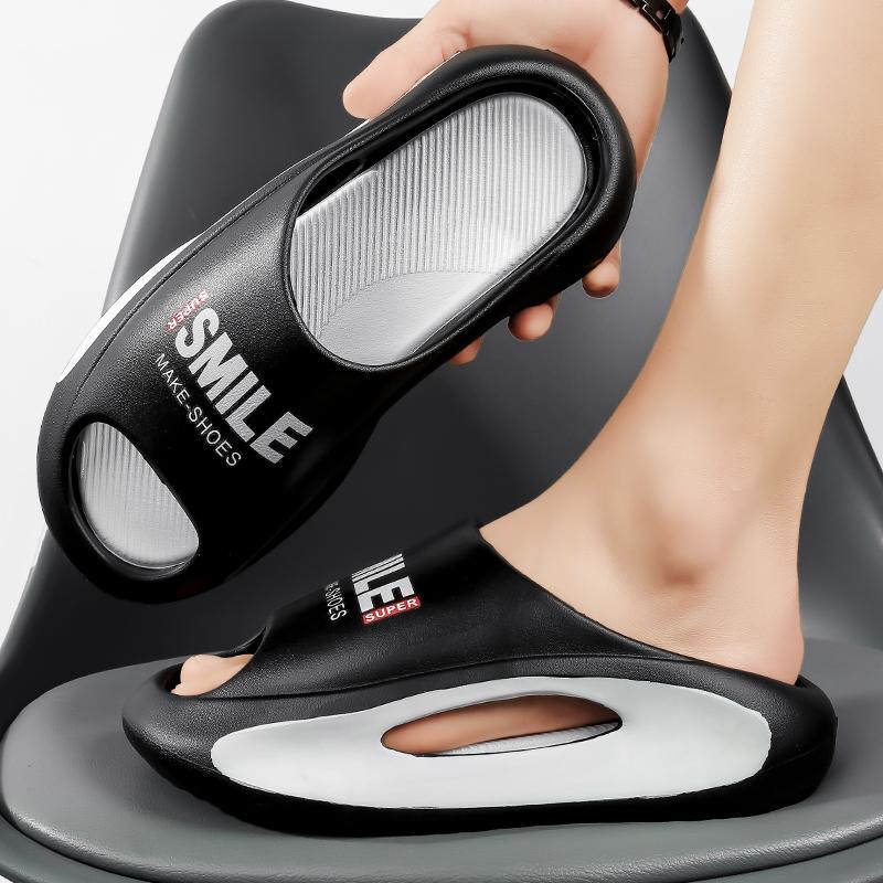 Men's Slippers  EVA Soft Thick Soled Slippers Women's Fashion Wear Slippers Home Home Sandals Men's Beach Shoes