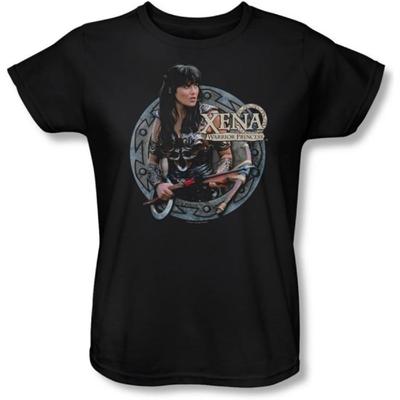 Xena: Princezna bojovnice - Dámské tričko Bojovnice v černé barvě, Velikost L, Černá