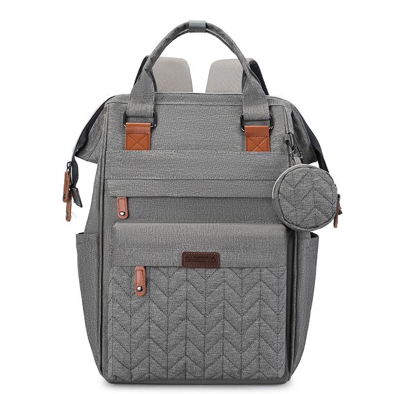 Outdoor Waterproof Nylon Mommy Bag Backpack Lightweight Handheld Stroller Hanging Bag Large Capacity Multifunctional Mother and Baby Travel Bag