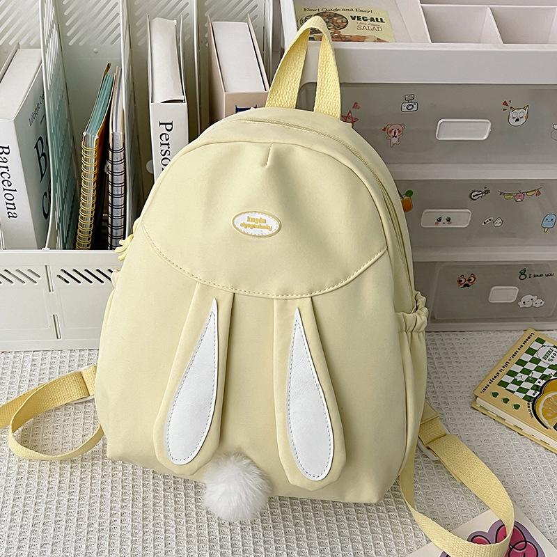 

Cute Girl Backpack Middle School Students High School Students Bag Simple and Versatile New Bunny Tide Primary School Backpack