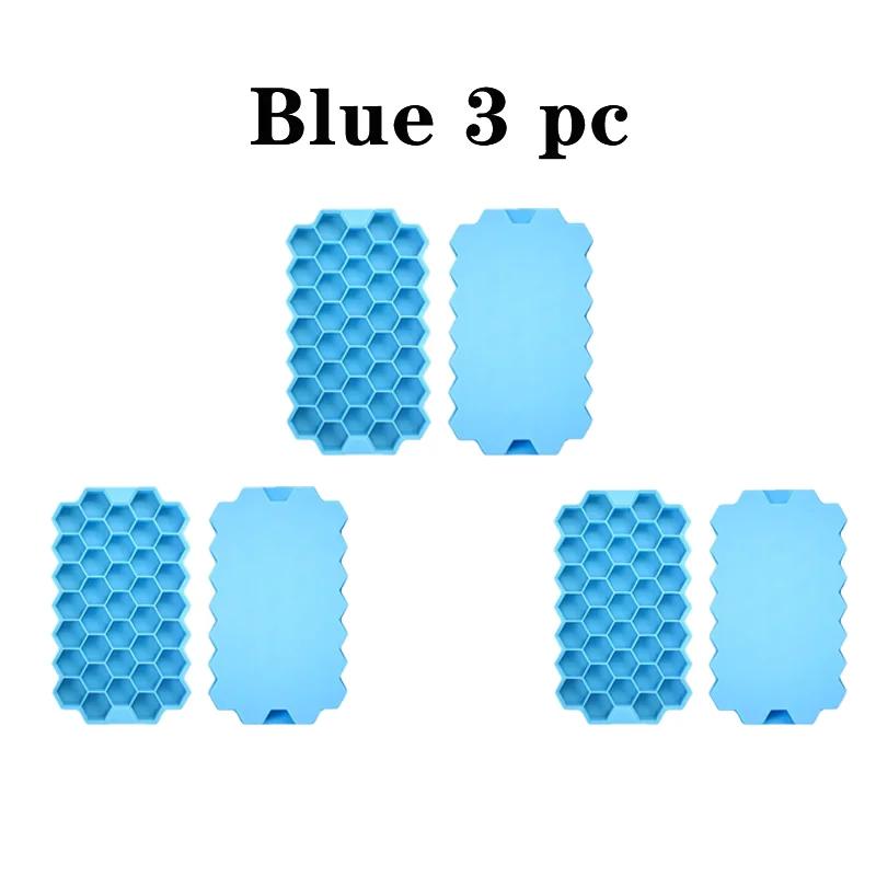 1/2/3/5Pcs Large Capacity Ice Tray Silicone Molds Honeycomb Ice Cube Molds For Chilled Drinks Whiskey Cocktails Food