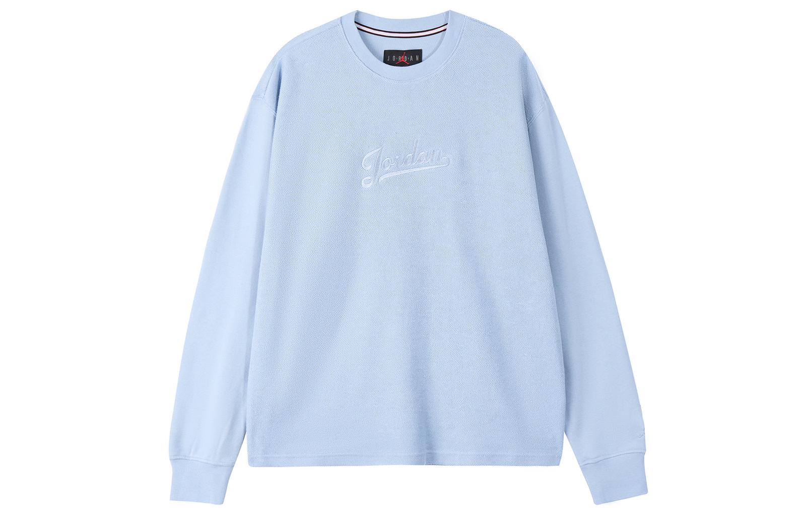 

Jordan Flight MVP Letter Round Neck Casual Knit Long Sleeve T-Shirt FN4608-436 XXL