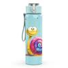 1PC Cute Snail Cartoon Art 750ml Color Plastic Sports Water Bottle Leakproof Flip Straw Lid Suitable for Sports Office Home Use