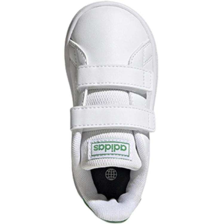 Adidas Neo ADVANTAGE Slip Resistant Abrasion Resistant Low top Toddler Shoes White Green Infant And Toddler GW6500