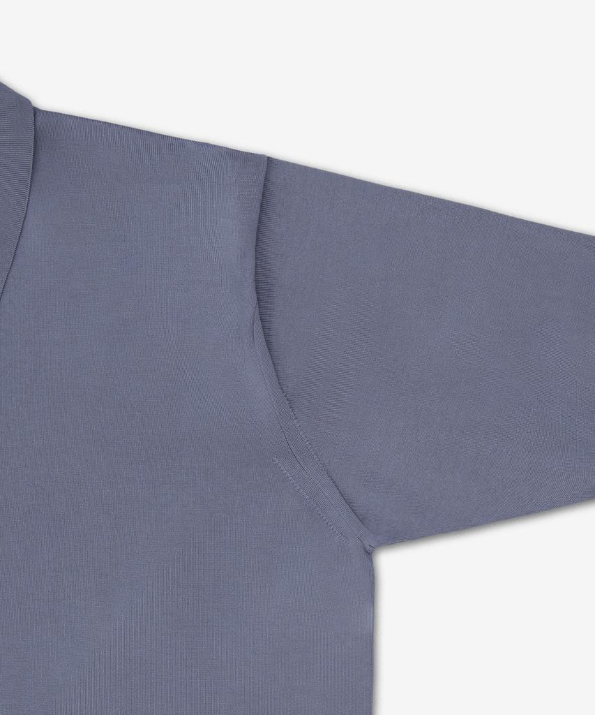 Batoneo Caribbean Sea Island Short Sleeve Polo Shirt - Grey Blue / Bn26Sm064Grayblue