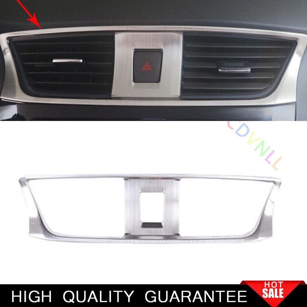For Nissan Sentra 2013-2019 Silver Titanium Central Console Air Outlet Vent Trim