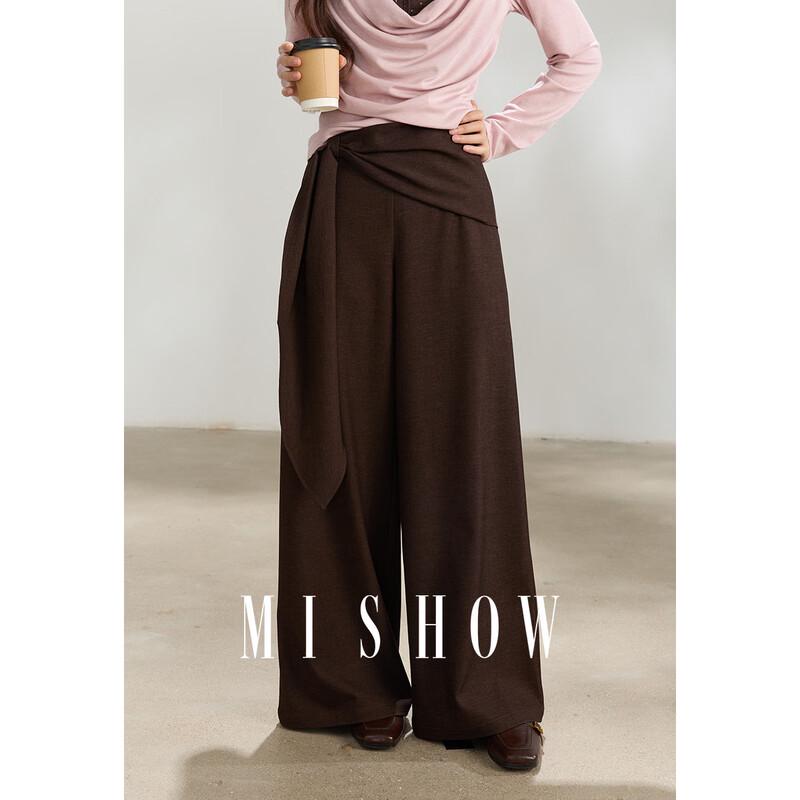 Mishow Women s High-Waist Wide-Leg Commuter Pants S
