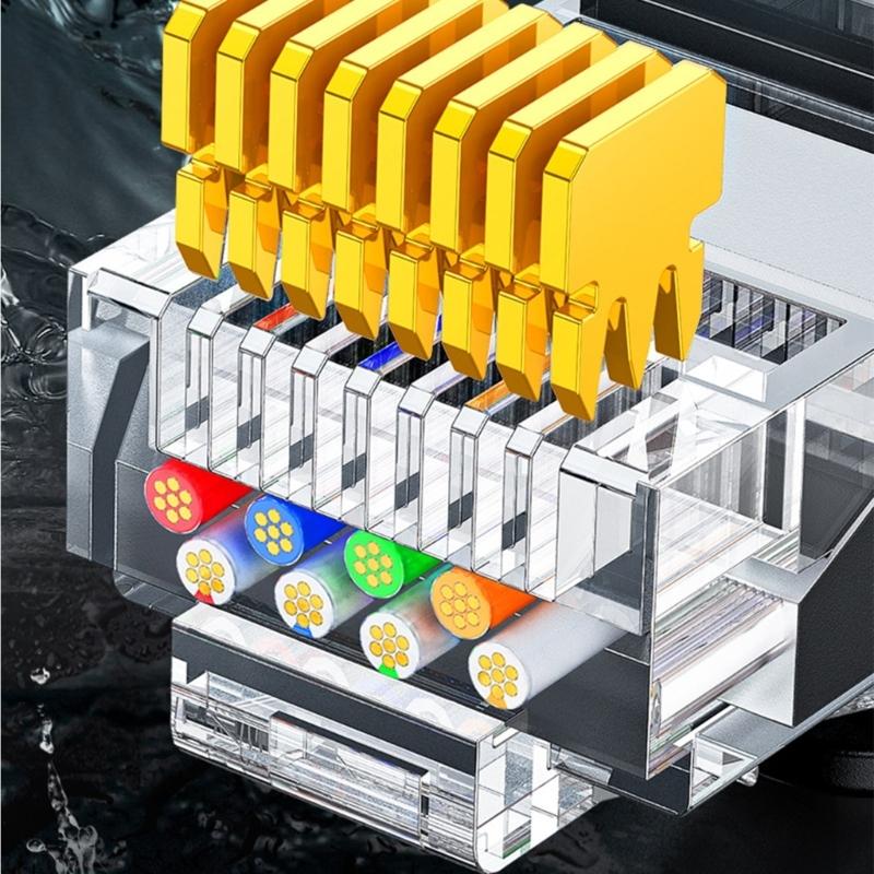HighlySpeed Cat6 Ethernet Cable RJ45 LAN Internet Cable for Outdoor Use Ethernet Networking Cable Improve Signal Wiring