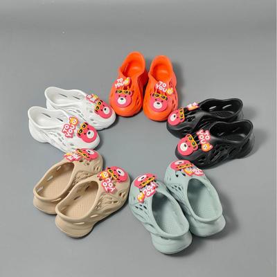 Sandali Moda Bambini 2025 - Carini, Comodi, Traspiranti, Monocolore con Accessori Orsetto Cartoon per Uso Interno/Esterno