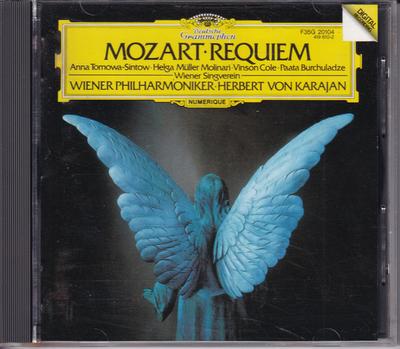 CD ANNA TOMOWA-SINTOU, VINSUNG KOWL, A - Requiem em Ré menor K.626 F35G20104 Deutsche Grammo 1987 Japão Obi Clássico Usado