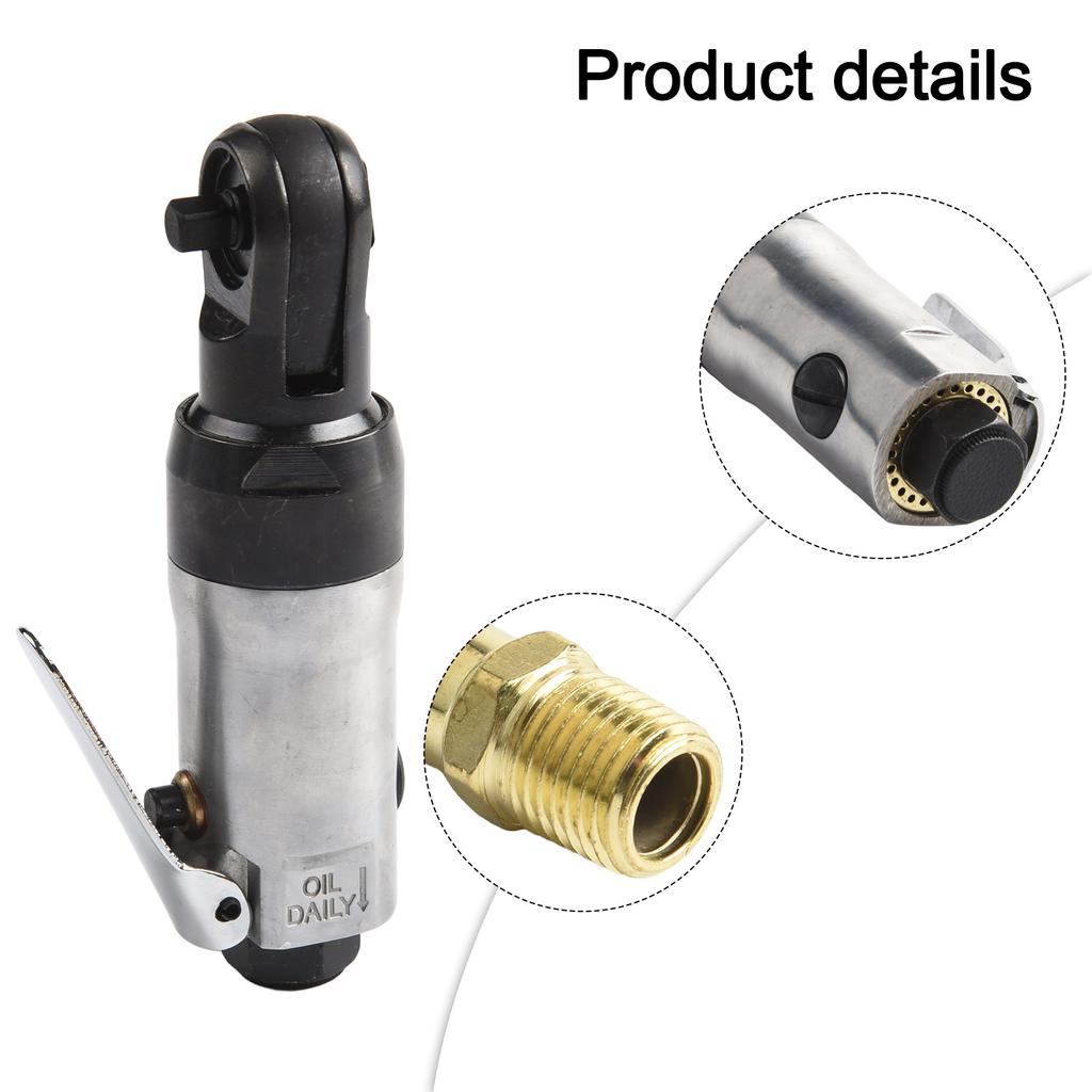Compressed Air Tool 0.9lbs 0.42kg Air Wrench Light Weight 0.9lbs Variable Torsion Adjustment 1 4 Inch Intake Joint
