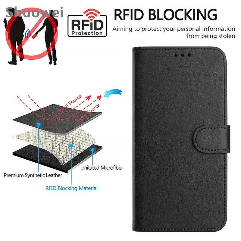 For OPPO F17 F19 F19S F21 F21S F23 F25 F27 F31 Pro Plus 4G 5G Flip Leather Wallet Case Protection Card Holder Cover