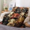 Cattle Print Flannel Blanket, High Quality Comfortable for All Seasons, Home Decor, Warmth and Comfort, Perfect for Christmas Gifts