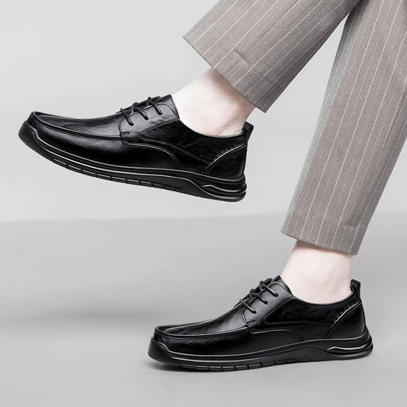 Casual Retro Men Shoes Business Brand Leather Shoes Fashion for Men  Comfortable and luxurious men's outdoor walking shoes