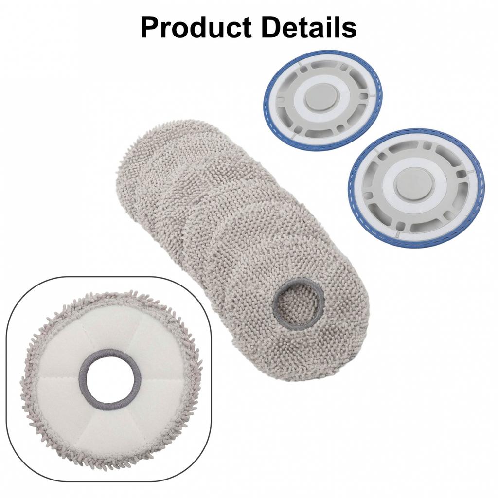 Mop Bracket and Pads Set for ECOVACS For T30S and For OMNI Robot Cleaner