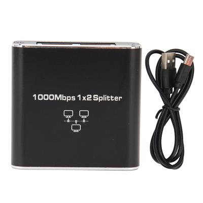Rozbočovač ethernetových kabelů 1000 Mb/s 1 na 2 kompatibilní s Cat5 Cat5e Cat6 Cat7 Sdílení dvou zařízení RJ45