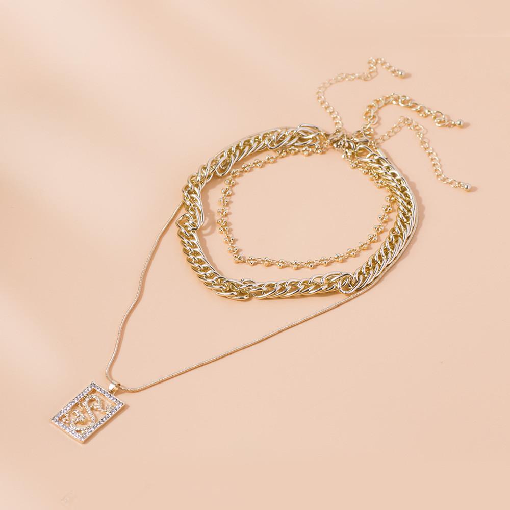 Dragon Rhinestone Dazzling Pendant Necklace In Alloy For Fashion Forward Women