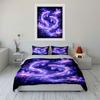 Glowing Fish In Starry Dreamland Bedding Set for Kids Luxury Gift 3pcs Digital Print Comforter Set Soft Comfortable Breathable