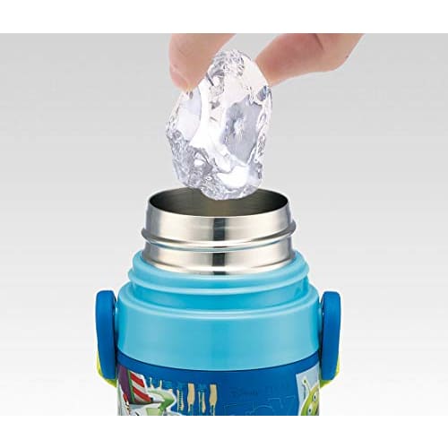 Skater Kids' 2-Way Stainless Steel Water Bottle with Cup, Toy Story 19 Disney Design, 430ml (SKDC4)